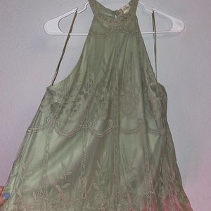 Altar’d State Green Lace Tank